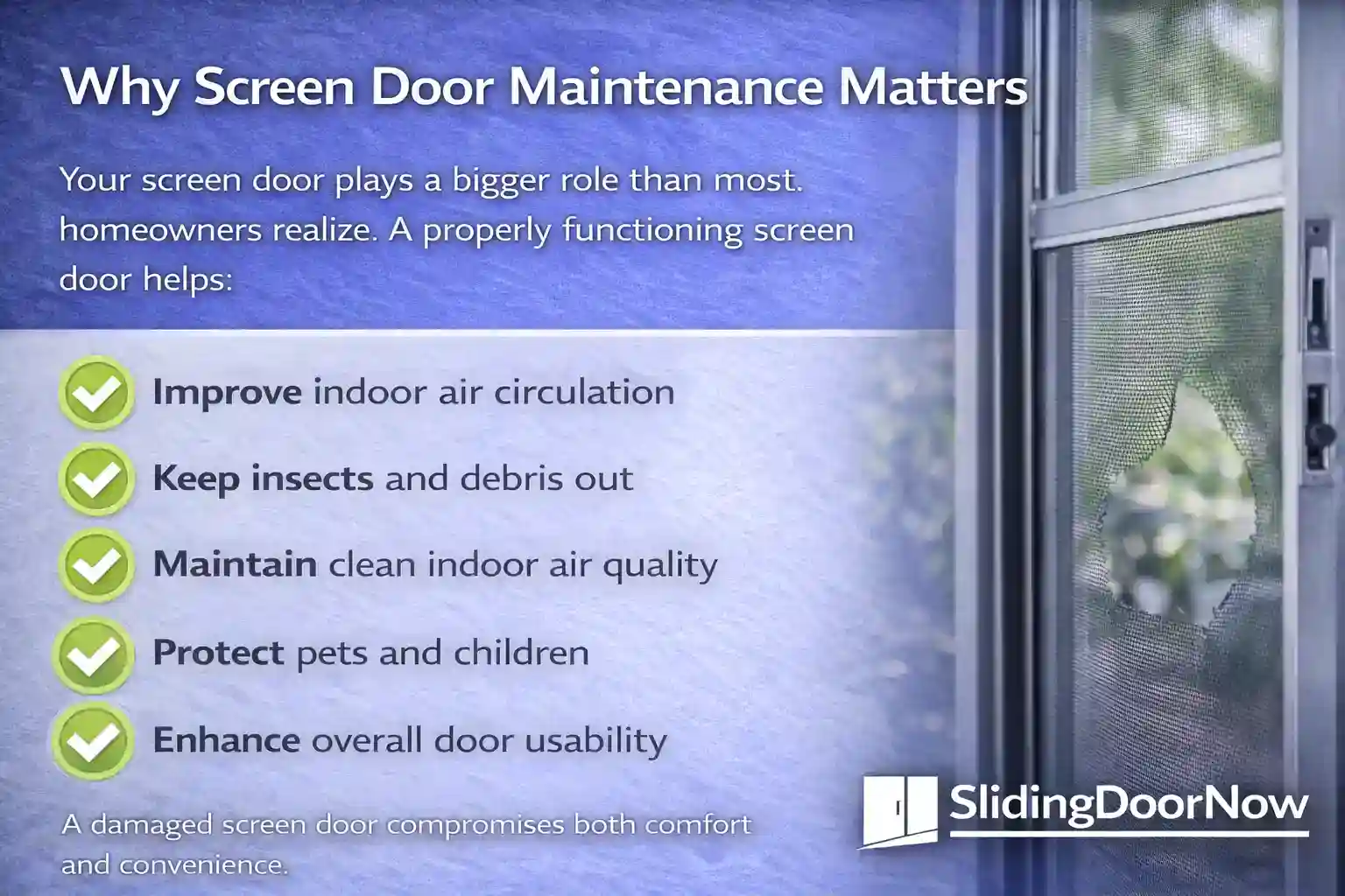 Why Screen Door Maintenance Matters